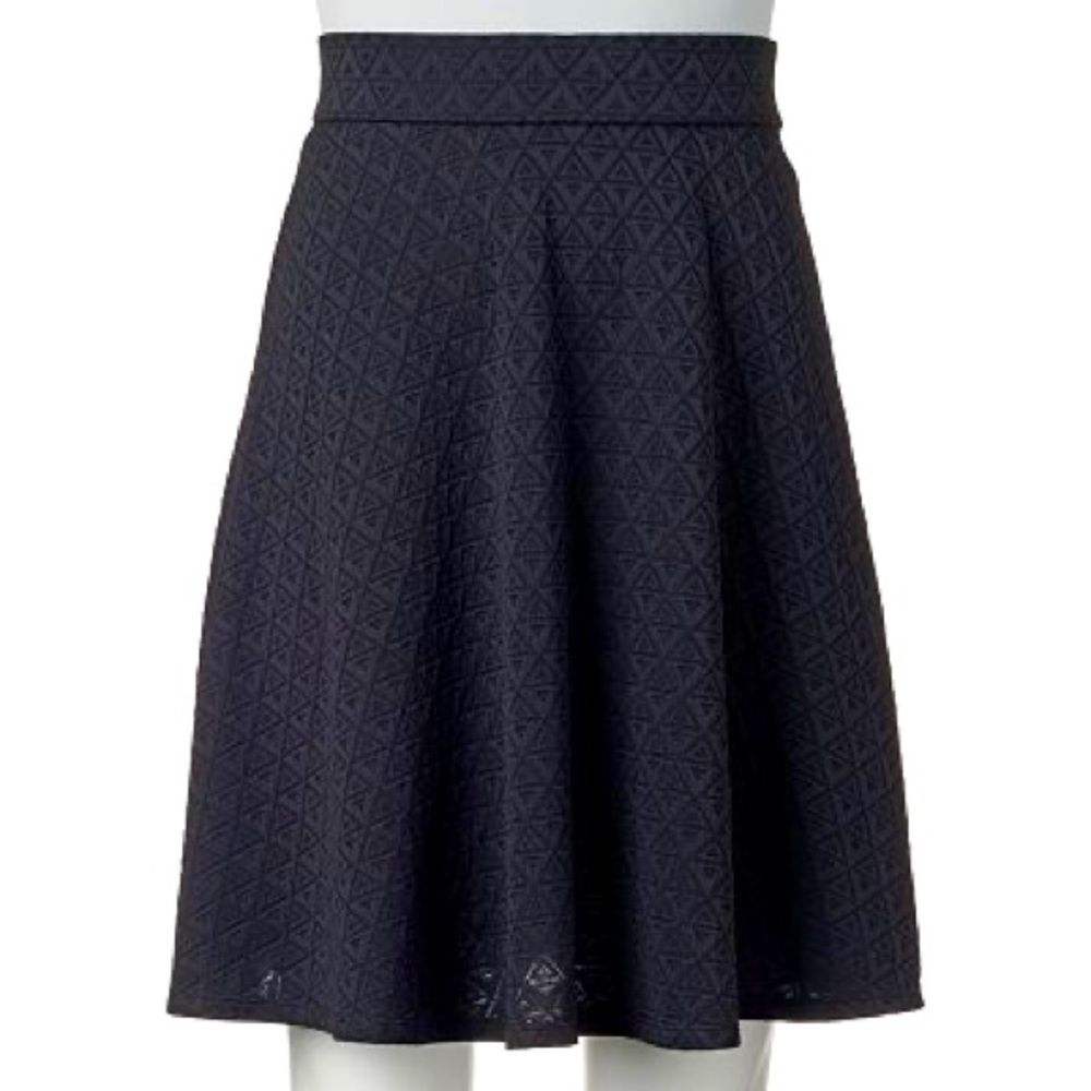 Jacquard Knit Circle Skirt